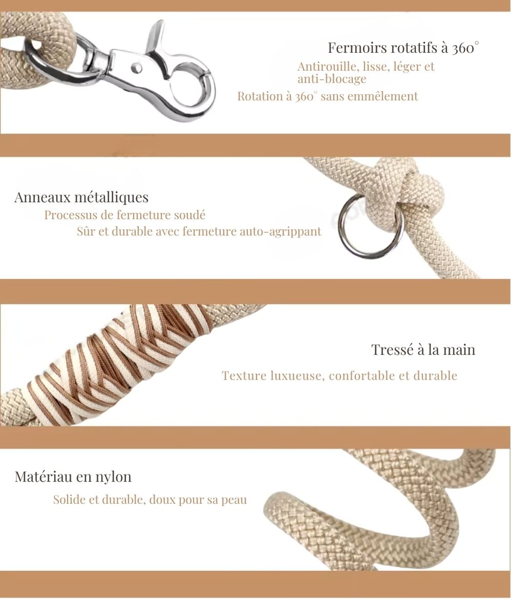 Collier Bohème Chic™ – Collier pour chien réglable, style ethnique luxueux et coloré | Accessoire premium pour petits, moyens et grands chiens