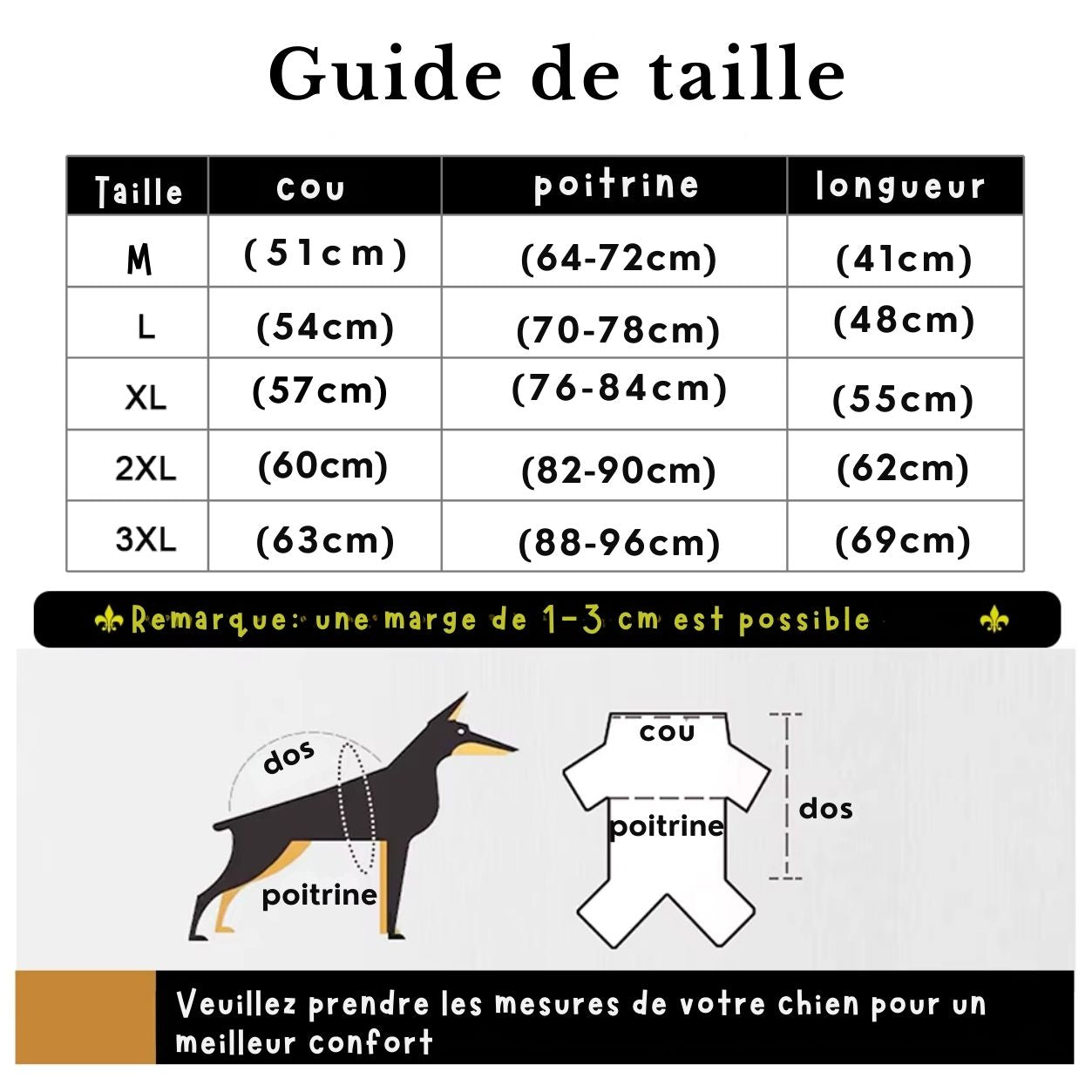 Chaud grand chien vêtements imperméable à l'eau pour animaux de compagnie grand chien veste manteau hiver chiens animaux vêtements pour bouledogue français chiot Ropa Perro M-3XL