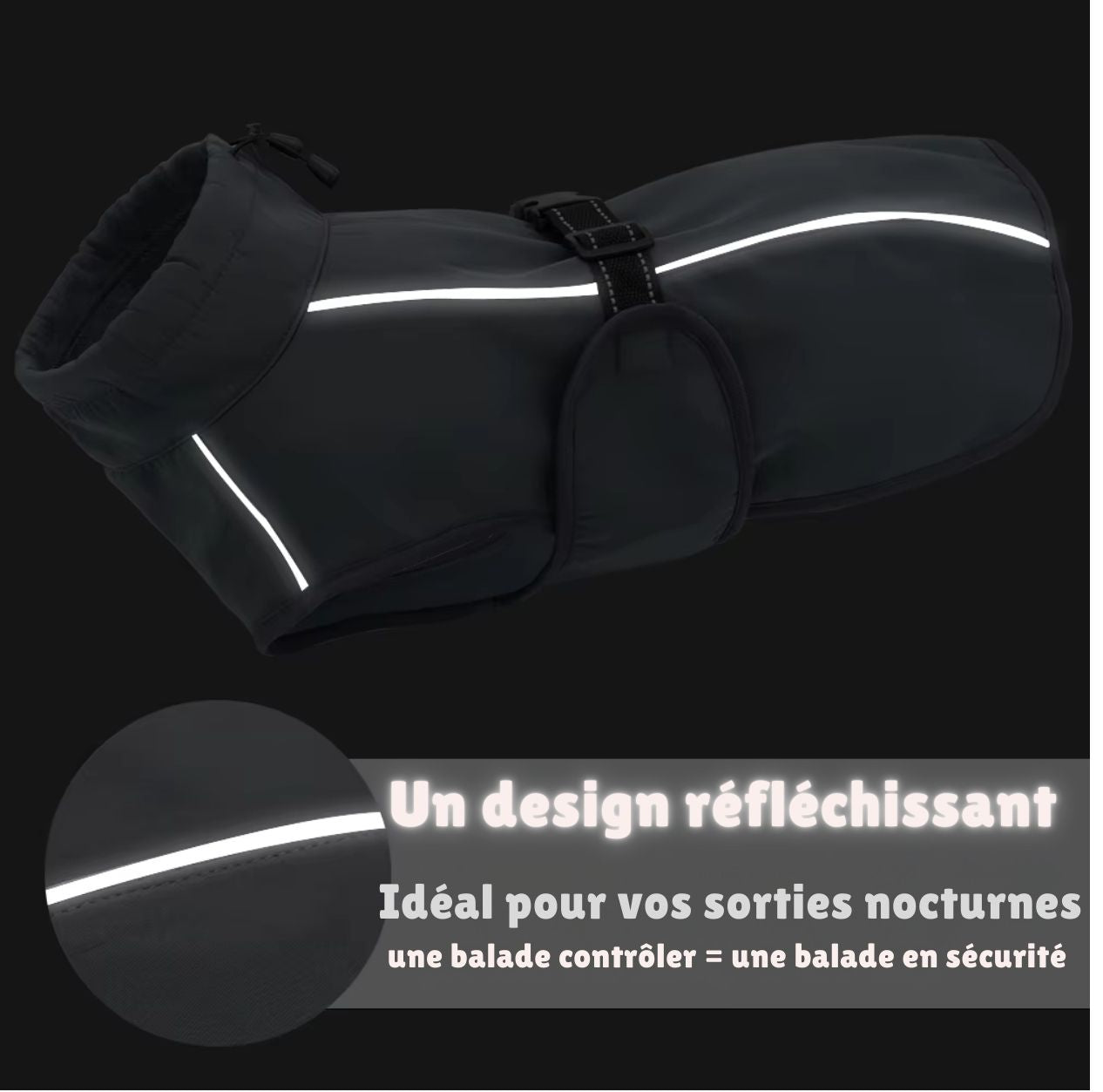 Chaud grand chien vêtements imperméable à l'eau pour animaux de compagnie grand chien veste manteau hiver chiens animaux vêtements pour bouledogue français chiot Ropa Perro M-3XL