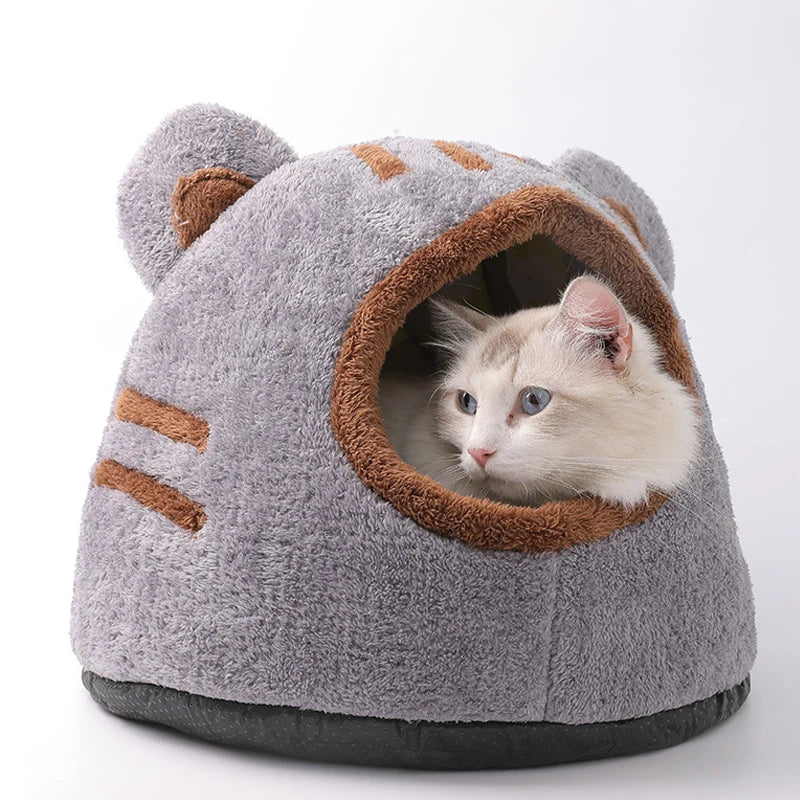 Nid Douillet | Maison pour Chat en Peluche Ultra Confort – Effet Cocooning