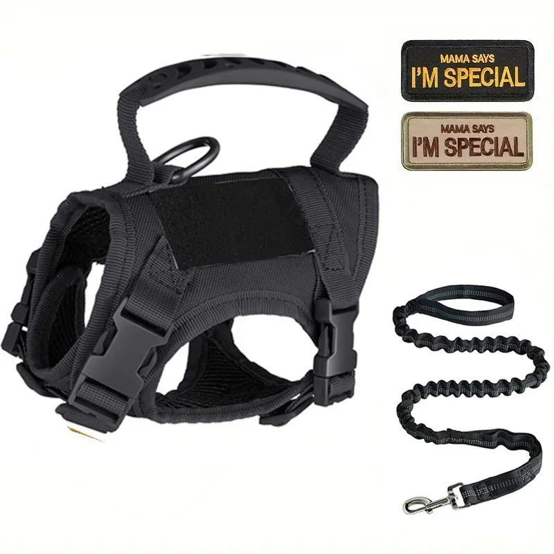 Harnais tactique pour chat et petit chien – Sécurité, confort et style militaire disponible en plusieurs couleurs