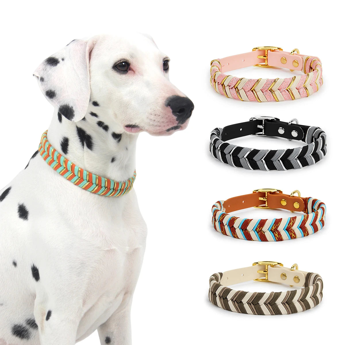 Collier pour Chien Fait Main – Réglable, Confortable et Luxueux | Patounes & Cie
