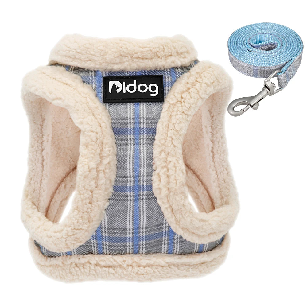 Harnais doux pour chien et chat, gilet rembourré sans traction, pour Chihuahua, chiot, ensemble de laisse réglable pour petits et moyens chiens, bouledogue français