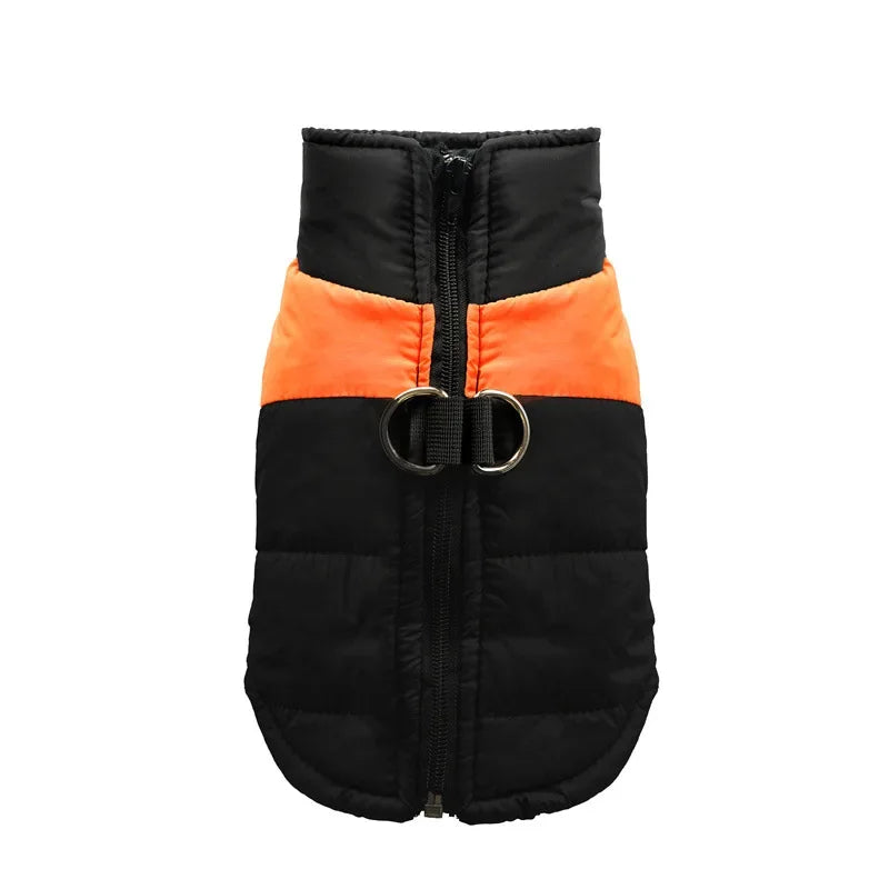 Manteau d’hiver imperméable pour chien | Gilet chaud matelassé rembourré, fermeture éclair, coupe-vent, confortable (S à 5XL) pour petits à grands chiens