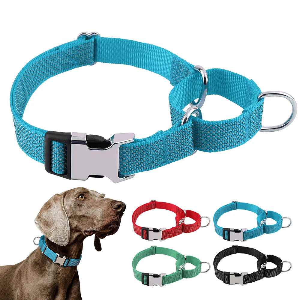 Collier Réfléchissant pour Chien – Nylon Renforcé, Réglable, Sécurisant pour Balades Nocturnes