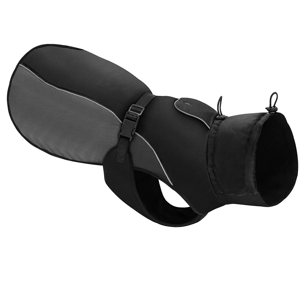 Manteau Imperméable Réfléchissant & Doublé Polaire pour Grand Chien (XL → 6XL)