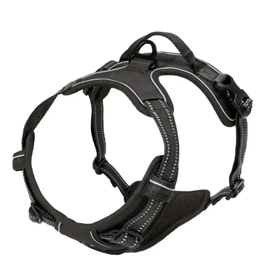 Harnais pour Chien Anti-Traction Réglable avec Laisse – Gilet Confortable et Sécurisé pour Petit, Moyen et Grand Chien
