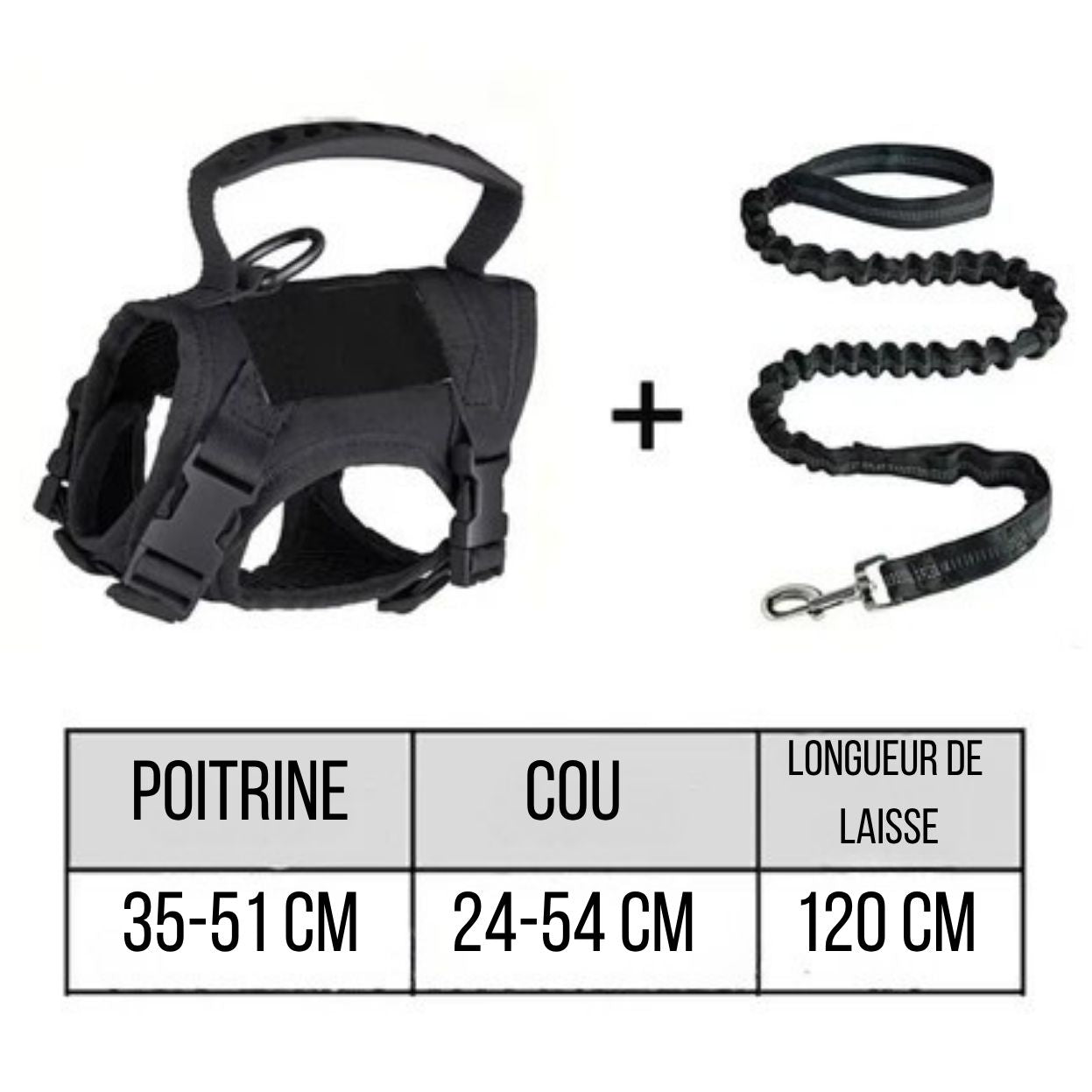 Harnais tactique pour chat et petit chien – Sécurité, confort et style militaire disponible en plusieurs couleurs